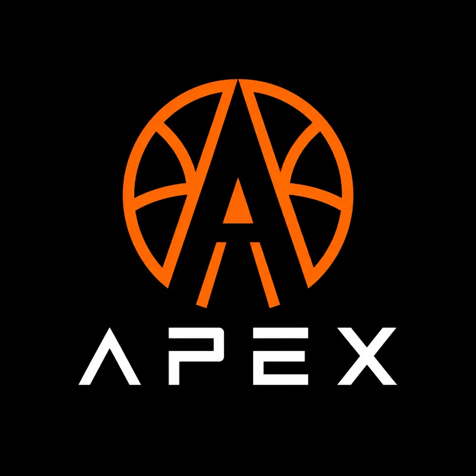 Apex modern basketball logo