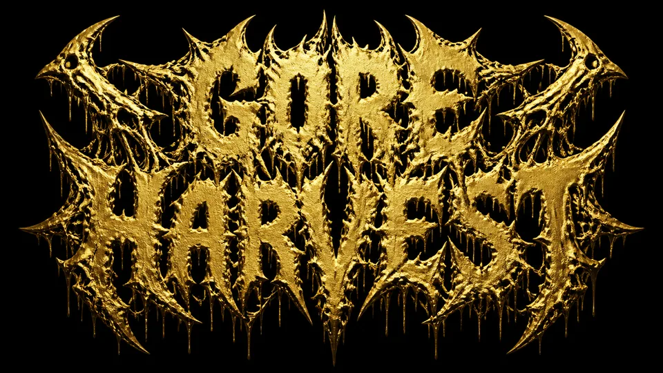 Gore Harvest brutal deathcore logo maker result