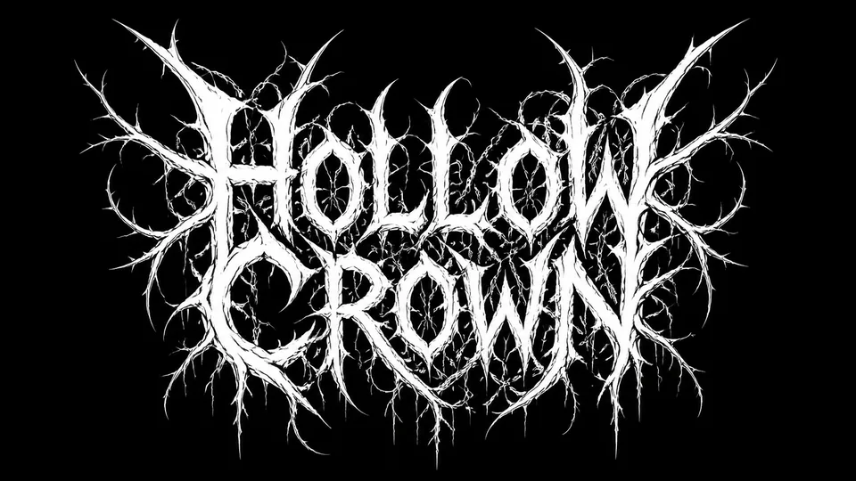 Hollow Crown branch style deathcore logo