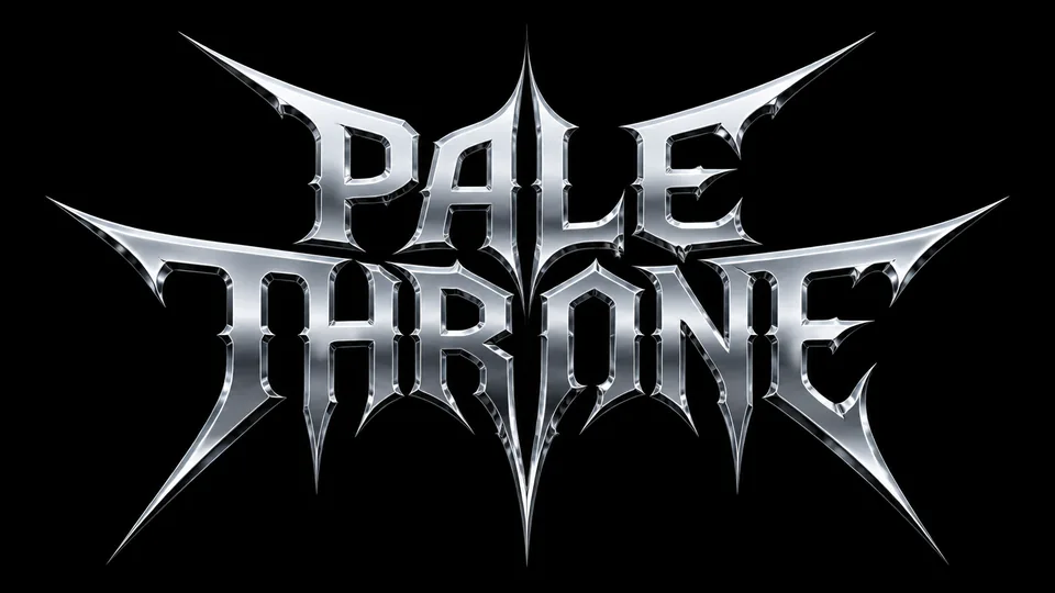 Pale Throne modern deathcore logo