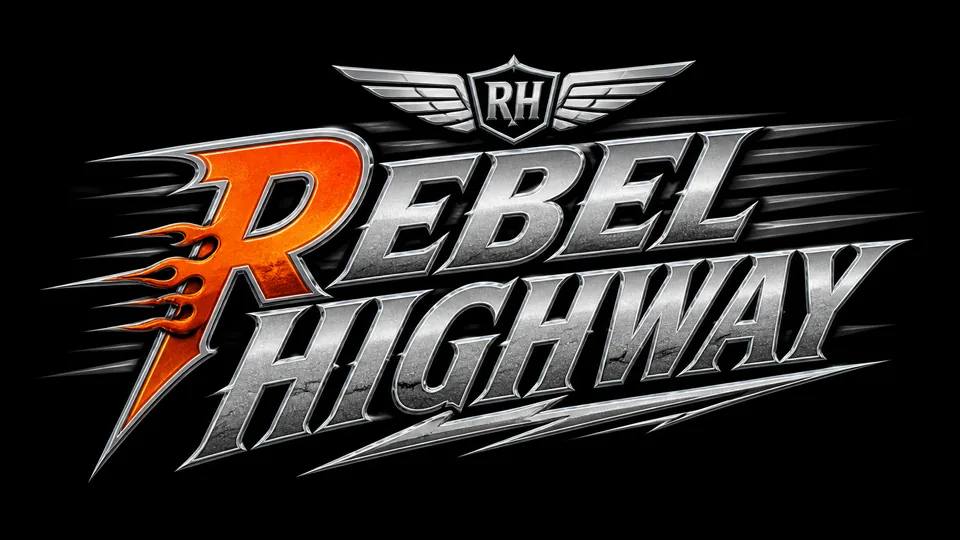 Rebel Highway rock n roll band logo design