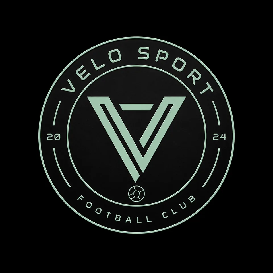 Velo Sport modern soccer team logo design