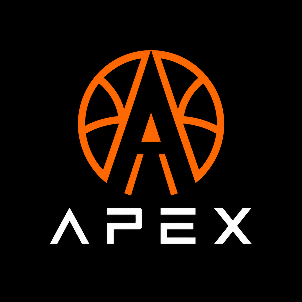 Apex modern basketball logo