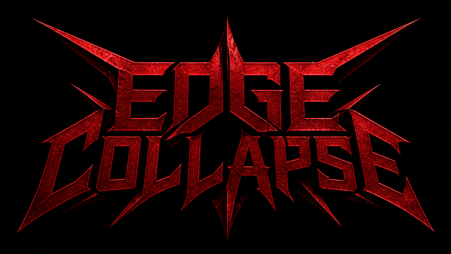 Edge Collapse geometric metalcore band logo