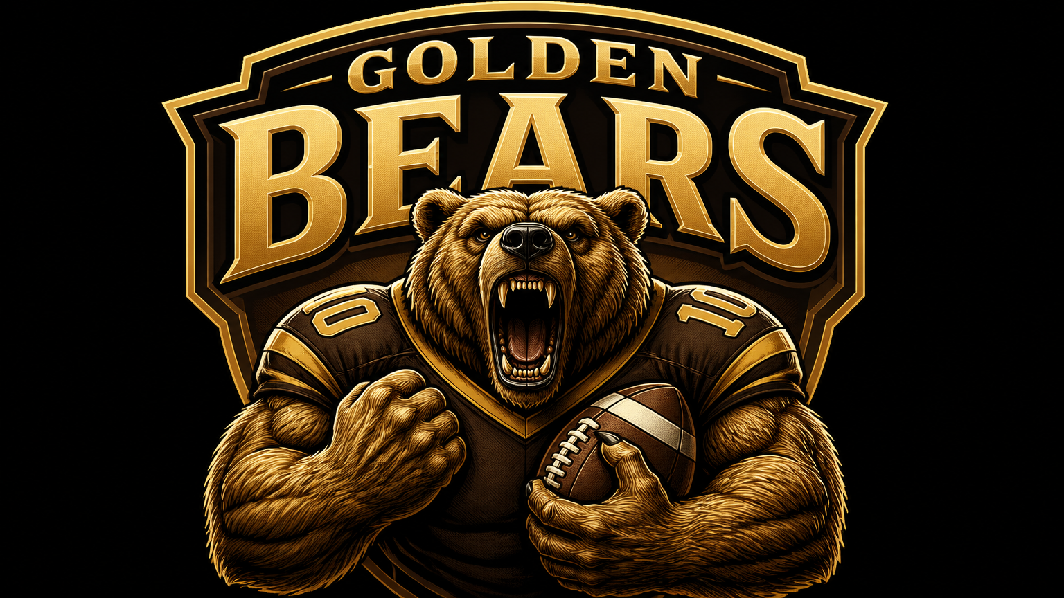Golden Bears mascot fantasy football team logo