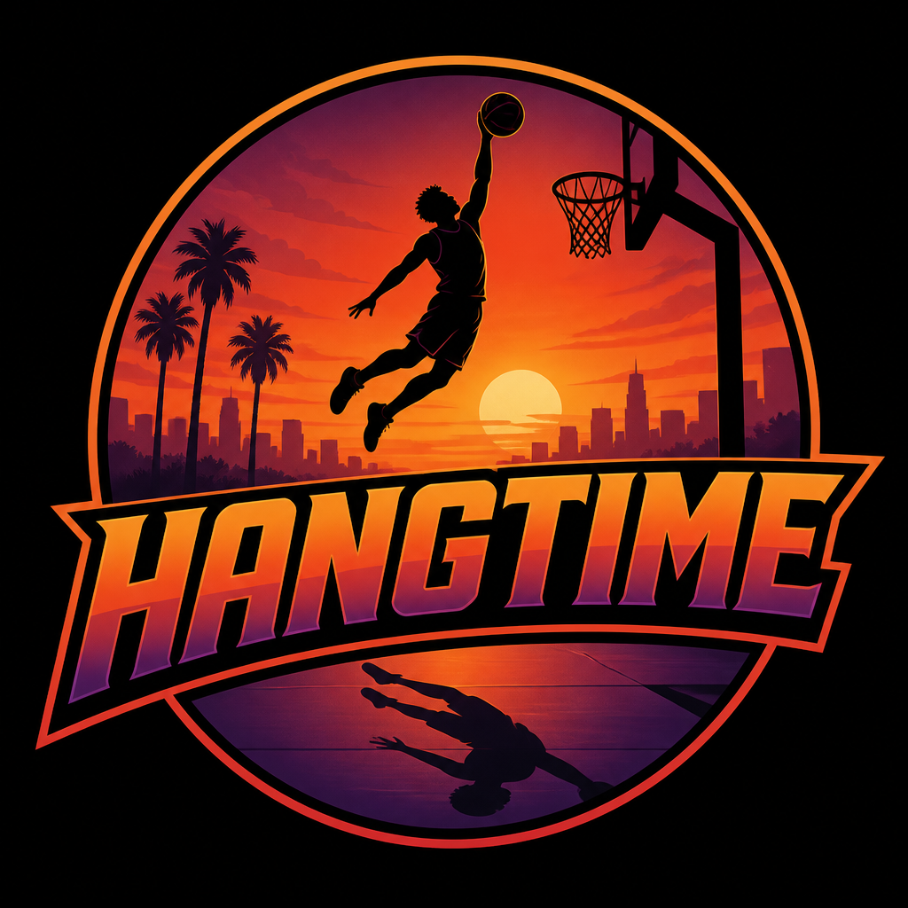 Hangtime slam dunk basketball logo creator result