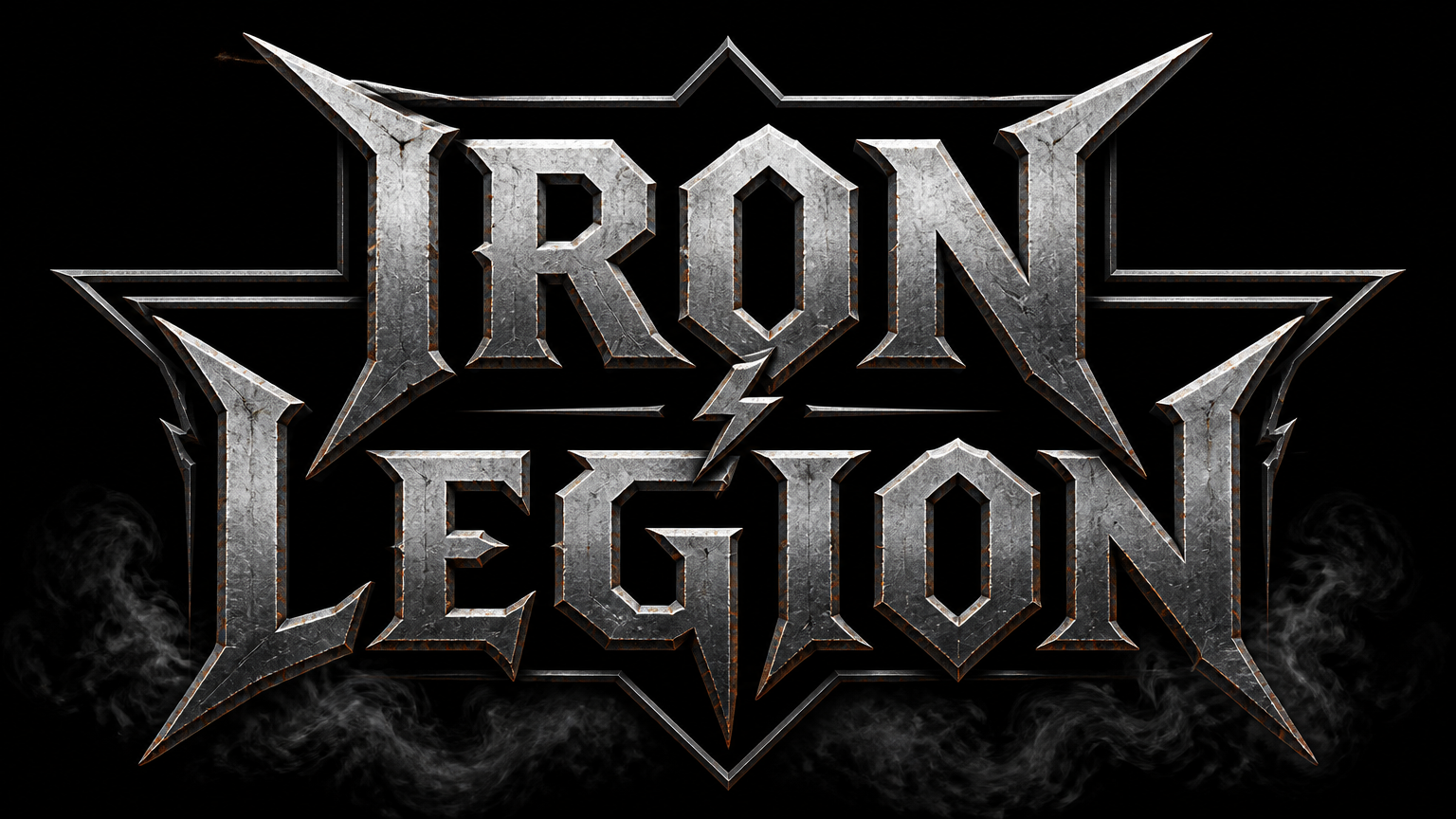Iron Legion classic 80s heavy metal band logo