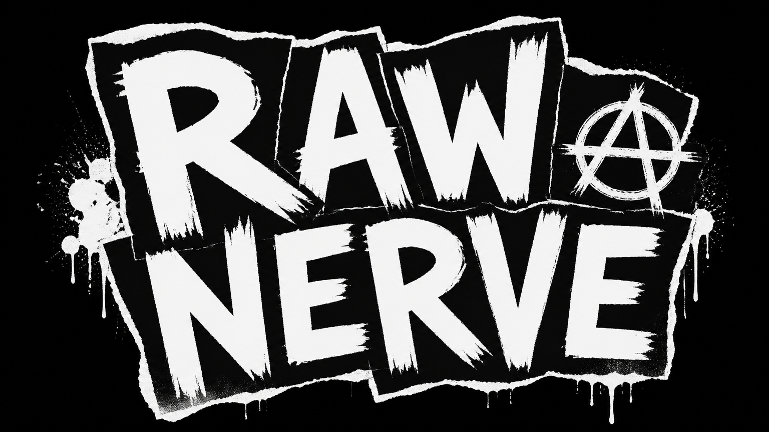 Raw Nerve punk rock band logo