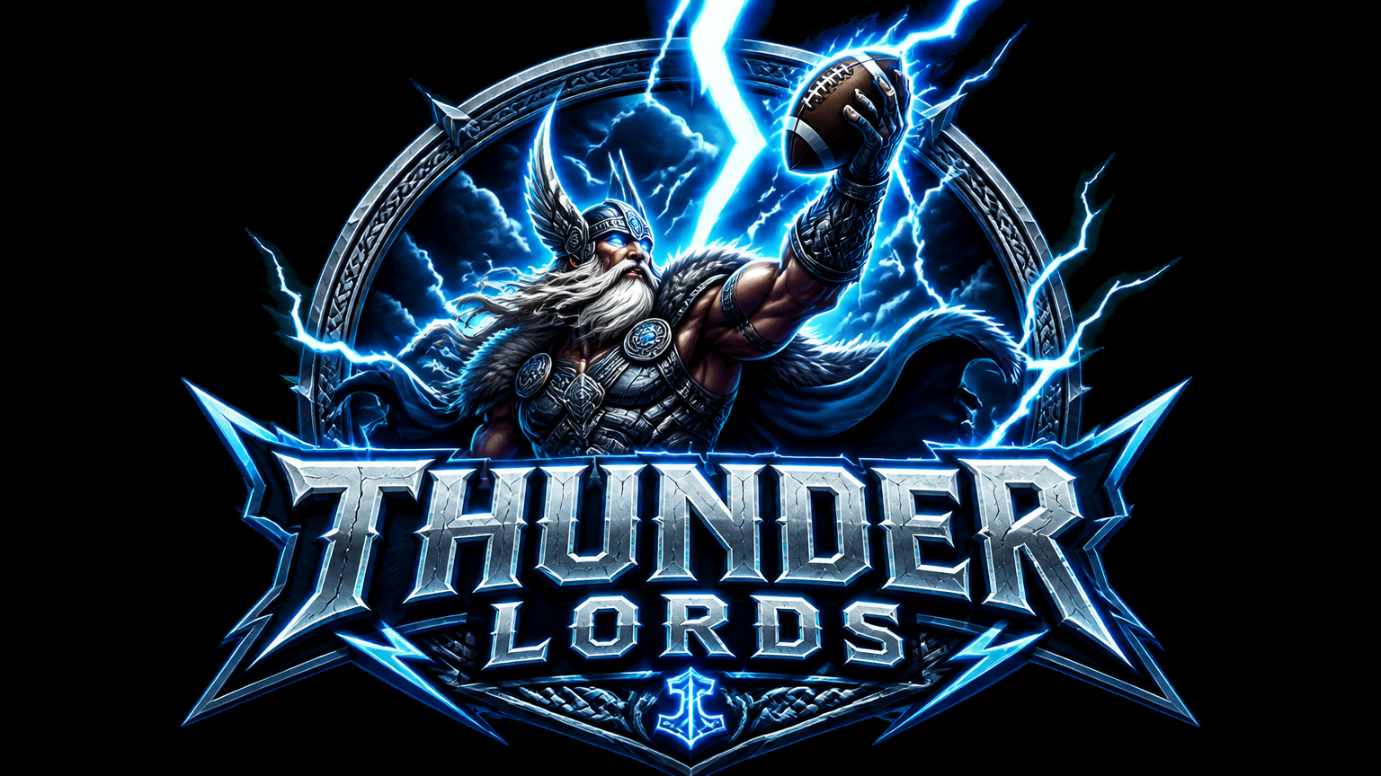 Thunder Lords badass fantasy football logo maker result